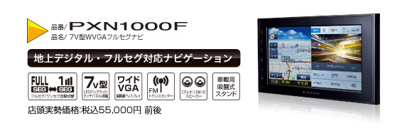 SEIWA PIXYDA PXV1000F フルセグTV カーテレビ PIXYDA 地上デジタルフルセグ対応カーテレビ(PXV1000F)-SEIWA-