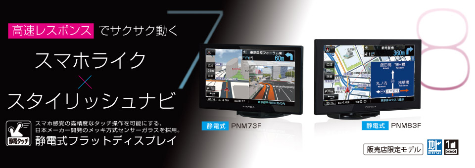 ◾️大画面7型 2画面視聴可！PIXYDA PNM73Fフルセグナビ-