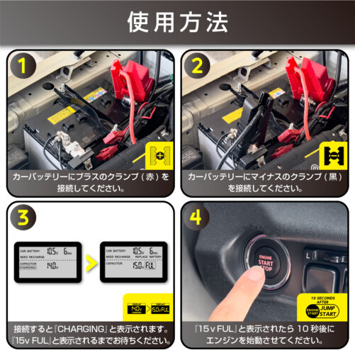 ウルトラキャパシタジャンプスターター12V | カー用品のセイワ